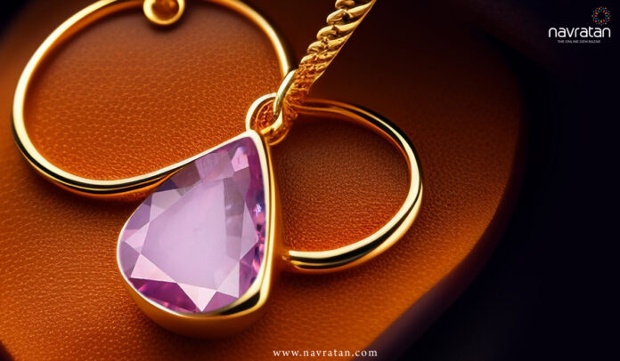 Pink sapphire stone